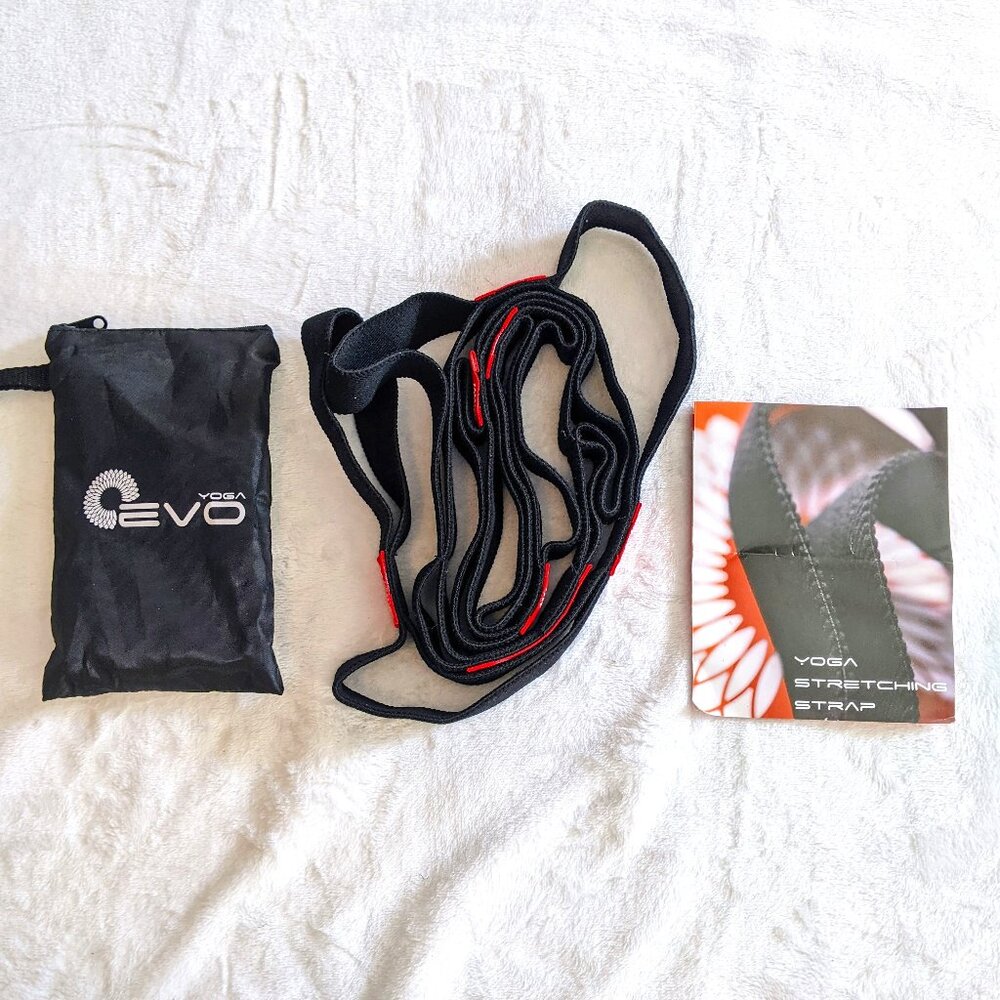 Evo Stretching Strap with Loops for Physical Therapy , Yoga or Stretching
